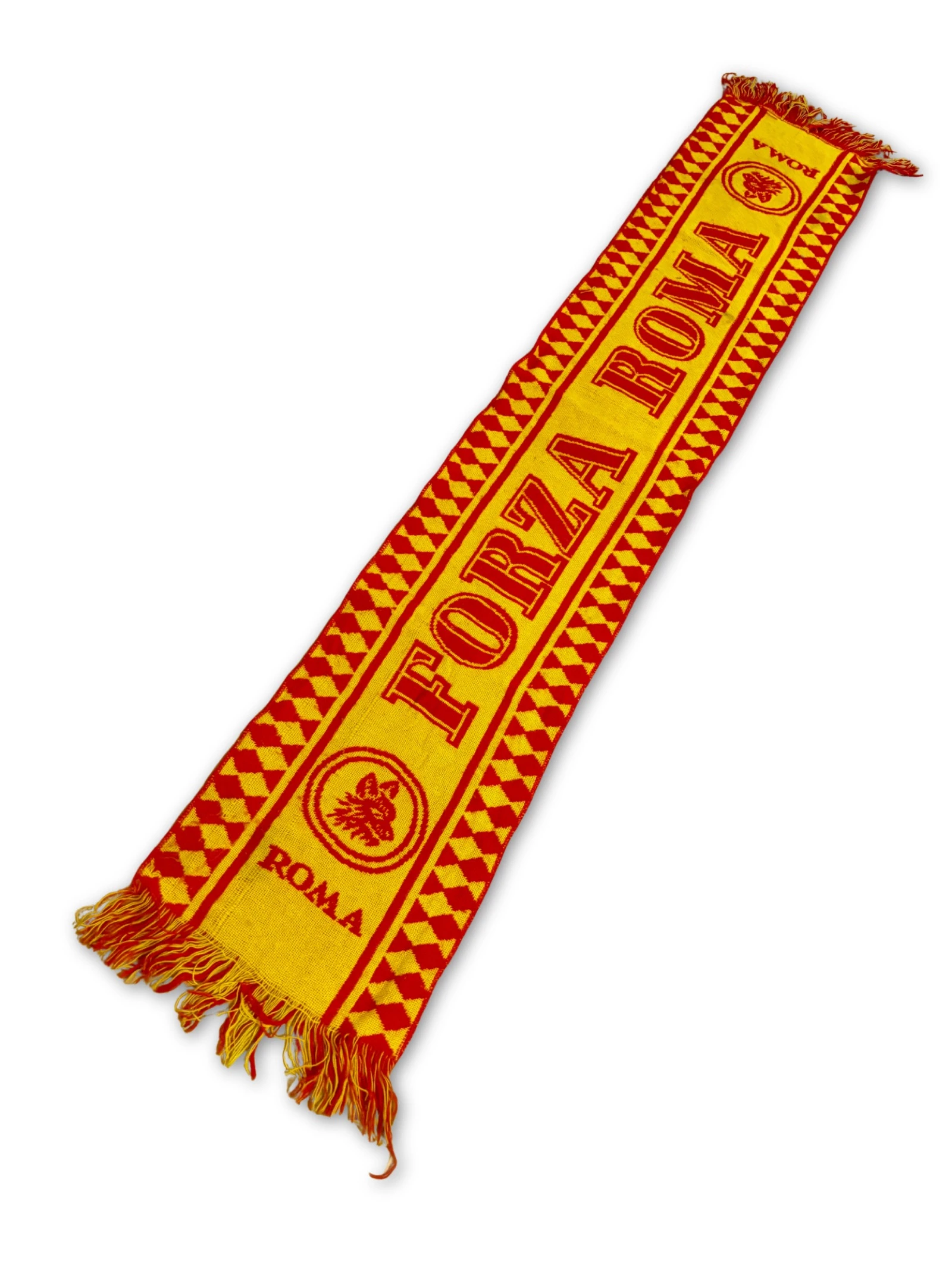 Bufanda AS Roma futbol vintage